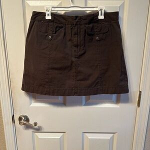 High Sierra Dark Brown Mini Skirt